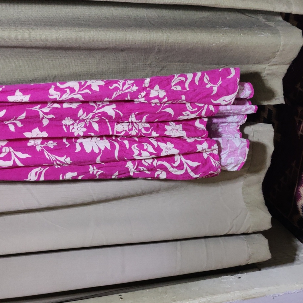 medium Japna pink and White Floral Ankle length Dress - Picture 9 of 9
